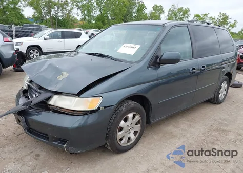 2003 Honda Odyssey Ex-L из США, поврежденный, VIN 5FNRL18053B133092